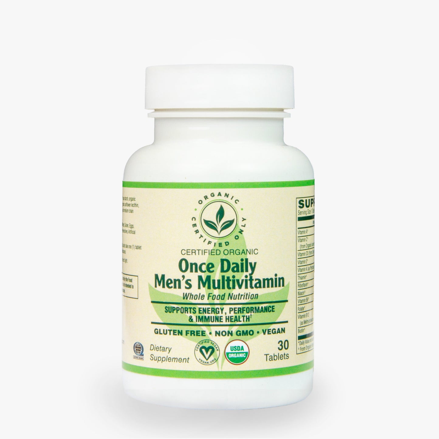 Certified Organic Once Daily Mens Multi (30 Tab)