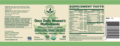 Certified Organic Once Daily Womens Multi (60 Tab)
