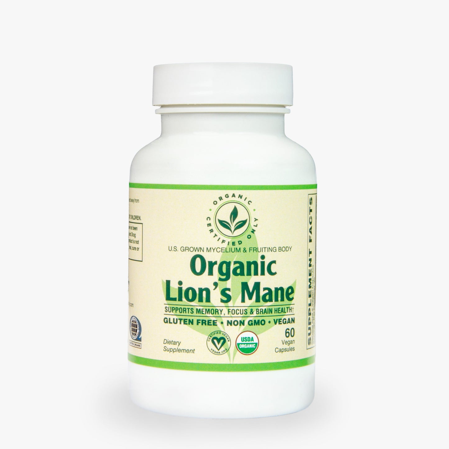 Certified Organic Lions Mane (60 Cap)
