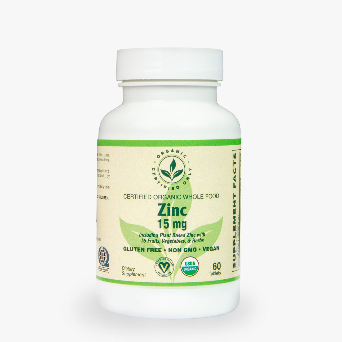 Certified Organic Whole Food Zinc