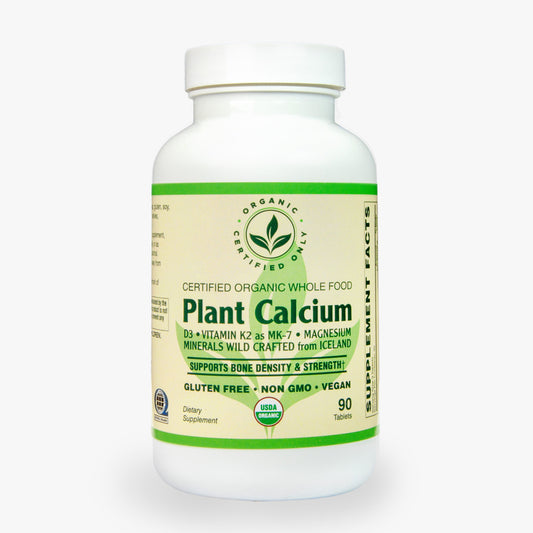 Certified Organic Whole Food Plant Calcium (90 Tab)