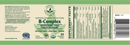 Certified Organic Whole Food B-Complex