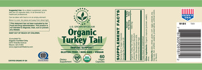 Certified Organic Turkey Tail Mushroom