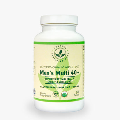 Certified Organic Whole Food Mens 40+ Multi (60 Tab)