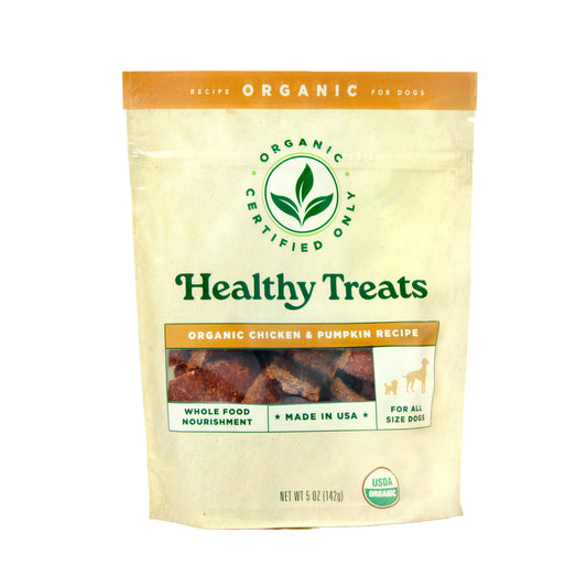 Healthy Dog Treats - Certified USDA Organic Chicken & Pumpkin